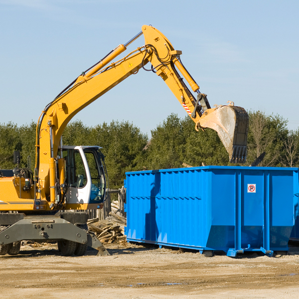 are there any restrictions on where a residential dumpster can be placed in Harris KS